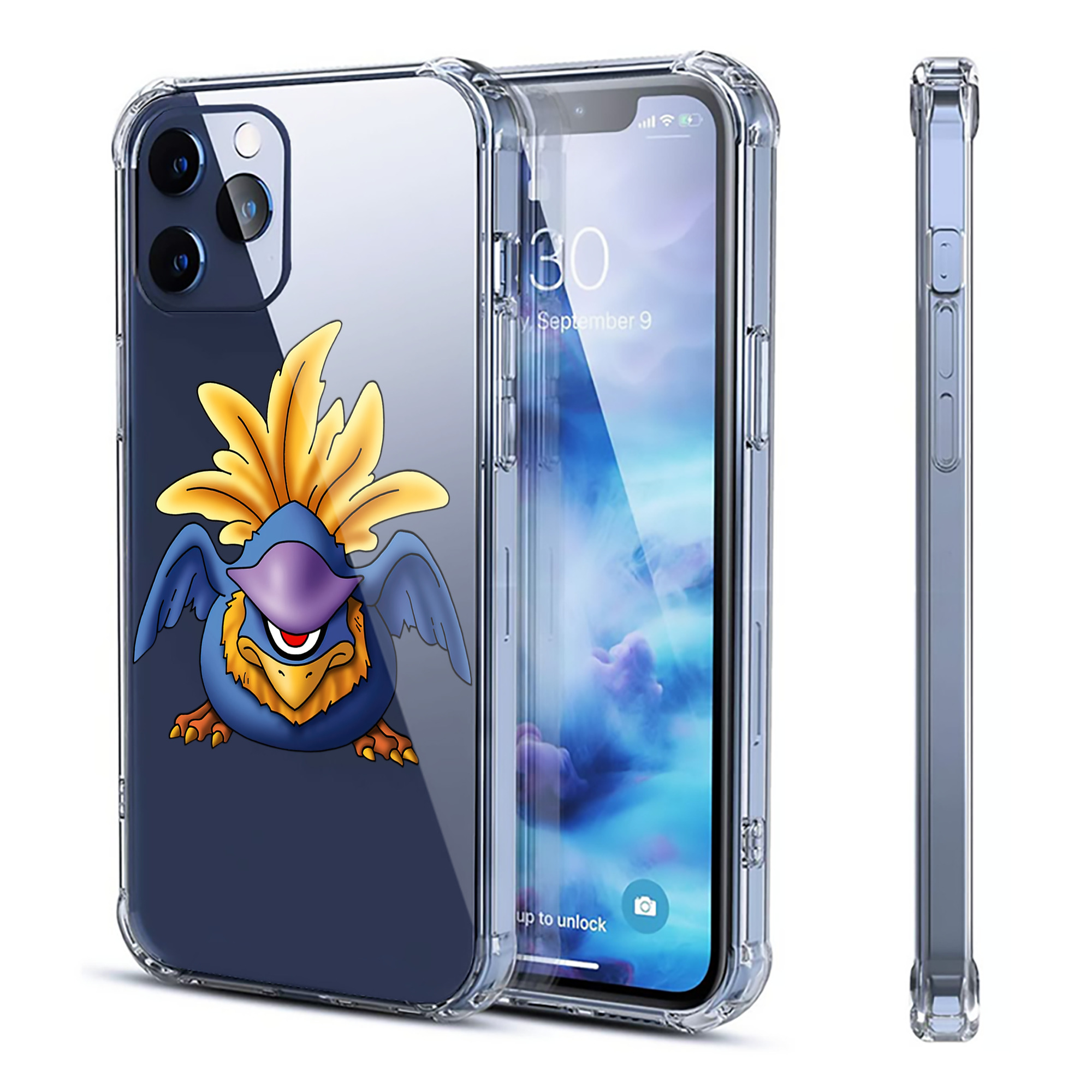 （画像用） ドラゴンクエスト Doragon Kuesuto Dragon Quest 【iPhone 12シリーズ対応】透明スマホケース（クリアソフトケース）